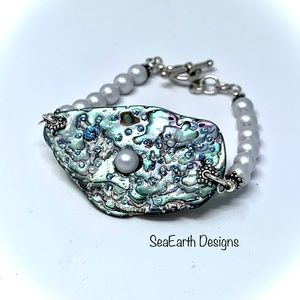 Earth, Moon and Stars Series Abalone Bracelet